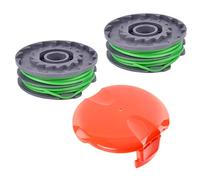 SPARES2GO Spool & Line + Cover for Flymo Contour Power Trim 600HD 650E Strimmer Trimmer (2 x Spools + 1 Cover)