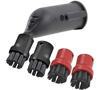 SPARES2GO Spray Jet Detail Attachment + Brush Nozzles compatible with Karcher Steam Cleaner