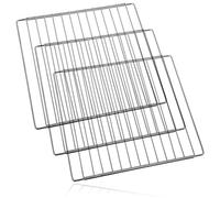 SPARES2GO Stainless Steel Adjustable Width Shelf for Neff Oven Cooker (Pack of 3, 310 x 345-565mm)