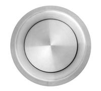 Spares2Go Stainless Steel Round Ceiling Extractor Exhaust / Supply Wall Vent (4" / 100mm)