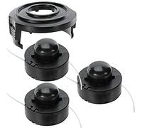 SPARES2GO Strimmer Line & Spool Cover Kit for Sovereign N1F GT220-C GT250-C N1F-GT-220/250-C Trimmer (3 Spools)