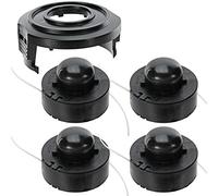 SPARES2GO Strimmer Line & Spool Cover Kit for Sovereign N1F GT220-C GT250-C N1F-GT-220/250-C Trimmer (4 Spools)