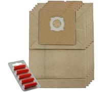 SPARES2GO Strong Dust Bags for Dirt Devil DD2206 DD2207 DD2214 Vacuum Cleaner (Pack of 5 + 5 Fresheners)