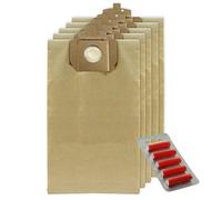 SPARES2GO Strong Dust Bags for Taski Aero Vento 8 Plus 15 15s Baby Bora Samba Vacuum cleaner (Pack of 5 + 5 Fresheners)