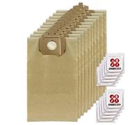 SPARES2GO Strong Dust Bags for Taski Vento 8 8s Vacuum Cleaner (Pack of 10 + Freshener Tabs)