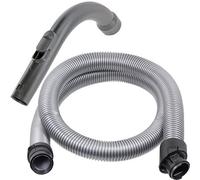 Spares2Go Suction Hose + Curved Handle Compatible With Miele S8 S8310 S8320 S8330 S8340 Cat & Dog Vacuum Cleaner (1.8M)