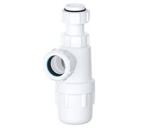 SPARES2GO Telescopic Waste Bottle Trap Sink Basin Urinal Kit (32mm 1.25") | Complete with Seals, Push Fit Solvent Weld Connections, Bathroom Kitchen Bidet U-Bend Pipe