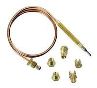 Spares2Go Thermocouple Kit 900mm & Fixings For Gas Boiler Oven Cooker Grill