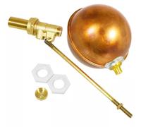 Spares2Go Toilet Float Valve 1/2" Part 1 Bs1212/1 High Pressure Side Entry 4 1/2" Copper Ball Kit