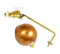 Spares2Go Toilet Float Valve 1/2" Part 2 Bs1212/2 Low Pressure Side Entry 4 1/2" Copper Ball Kit