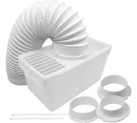 Tumble Dryer Vent Kit Universal 1.5m Venting Duct Hose + Adaptors Condenser Set