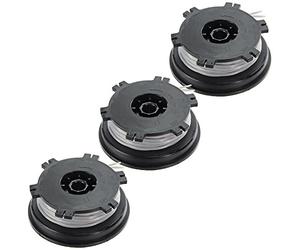 SPARES2GO Twin Feed Dual Strimmer Line & Spool for Bosch ART35 Art 35 Trimmer (8m x 1.5mm, Pack of 3)