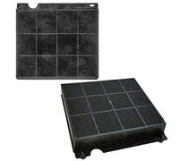 SPARES2GO Type 15 Active Carbon Odour Vent Filters for Neue GCH601SS GCH901SS Cooker Hood (Pack of 2)