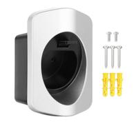 Spares2go Type 2 EV Charger Holder Wall Mounted Electric Vehicle Car Cable Tidy Dock with Fixings (IEC 2196-2)