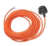 SPARES2GO Universal 12 Metre Cable & Lead Plug for Leaf Blower Garden Vac Vacuum