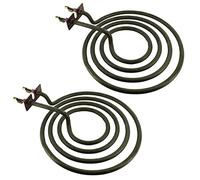 SPARES2GO Universal 1800 Watt Ring Hotplate Radiant Hob Cooker Element (180mm / 7'', Pack of 2)