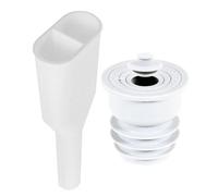 Universal Drain Hose Connector + Silicone Seal Plug 2 to 1 Washing Machine Dishwasher Outlet Kit