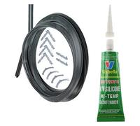 Spares2Go Universal 3 & 4 Sided Oven Cooker Door Seal Kit (With 85G Glue Sealant)