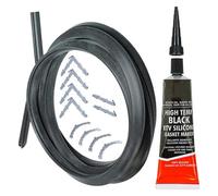 Spares2Go Universal 3 & 4 Sided Silicone Oven Cooker Door Seal Kit (With Glue Sealant)