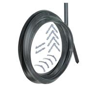 SPARES2GO Universal 3 and 4 Sided Rubber Oven Cooker Door Seal (With Barbed Corner Clips)