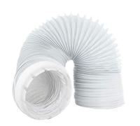 SPARES2GO Universal 4m Vent Hose + Adapter for Tumble Dryer