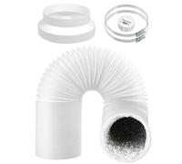SPARES2GO Universal 5.9" AC Vent Duct 3m Hose Extension Kit for Air Conditioning Con Reducer 150mm to 125mm
