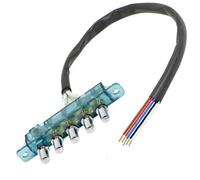 SPARES2GO Universal 5 Button Control Selector Switch for Cooker Hood Extractor Fan Vent + Connector Cable