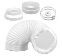 SPARES2GO Universal 6" AC Vent Duct 3m Hose Extension Kit for Air Conditioning Con Reducer 152mm to 125mm