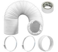 SPARES2GO Universal AC Venting Duct Hose Extension Kit for Air Con Conditioner (5 Inch, 6m)