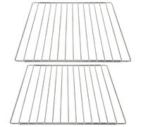 SPARES2GO Universal Adjustable Shelf for 60cm Oven Grill Pack of 2 Shelves | Extendable Locking Arms, Full Sized, Ideal for all Standard Width 600mm Cooker Ovens & Grills
