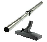 SPARES2GO Universal Adjustable Telescopic Pipe Adjustable Rod Carpet and Hard Floor Vacuum Cleaner Brush Head Set (32mm)