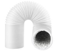 SPARES2GO Universal Air Con Flexible Vent Hose, 3m 5" 125mm | AC Conditioning Unit, Conditioner Extension, Duct Pipe, Aluminium Foil Insulated