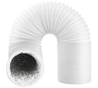 SPARES2GO Universal Air Con Vent Hose PVC Aluminium Foil Insulated Portable Air Conditioner Duct AC Outlet Pipe (6" x 2.5m)