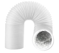 SPARES2GO Universal Air Con Vent Hose PVC Aluminium Foil Insulated Portable Air Conditioner Duct AC Outlet Pipe (6" x 6m)