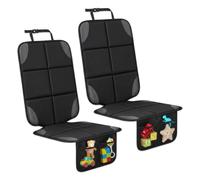 Spares2go Universal Car Seat Cover Protectors with Storage Pockets 2 Pack | Upholstery Shield for Child and Booster Seats, Pets, Guards Against Spills, Dirt, Scuffs, Water Resistant, Anti-Slip Backing