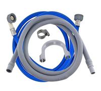SPARES2GO Universal Cold Water Fill Long 3.5m Inlet Pipe + 2.5m Drain Hose Ex...