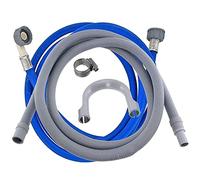 SPARES2GO Universal Cold Water Fill Long 3.5m Inlet Pipe + 2.5m Drain Hose Extension Kit