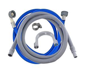 SPARES2GO Universal Cold Water Fill Long 3.5m Inlet Pipe + 2.5m Drain Hose | Waste Water and Filling Pipe Extension Kit, Complete Set, Longer Design Allows for Greater Reach and No Leaks