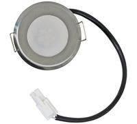 Spares2Go Universal Cooker Hood Led Light Vent Extractor Lamp Round Silver 54.5mm 1.6W Ac
