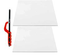 SPARES2GO Universal Cut to Size Fridge Freezer Shelf (Pack of 2) + 12" Junior Saw