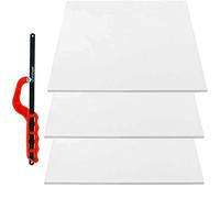 SPARES2GO Universal Cut to Size Fridge Freezer Shelf (Pack of 3) + 12" Junior Saw