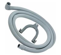 SPARES2GO Universal Drain Hose with Right Angle End for Washing Machine Dishwasher (2.5m, 19mm / 21mm)