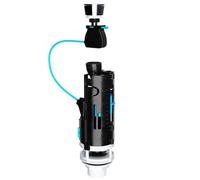 Universal Dual Flush Toilet Valve 1.5" 2" WC Cistern Push Button Kit (300mm Cable)