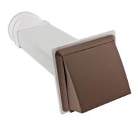 Spares2go Universal External Wall Vent Cover Kit for Vented Tumble Dryers (Brown)