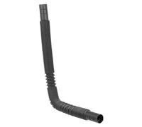 SPARES2GO Universal Extra Long Bath Sink Overflow Flexible Tube Pipe Hose | Extendable from 405mm - 1.4m, Black Corrugated Piping, Outer Diameter: 30mm, Connection Ends: 25mm