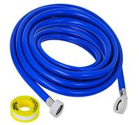 SPARES2GO Universal Fill Hose Washing Machine Dishwasher Inlet Pipe + PTFE Tape (5m)