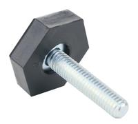 SPARES2GO Universal Fridge Freezer Adjustable Screw in Foot Leg M6 6mm (Pack of 1)