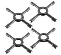 Spares2go Universal Gas Hob Ceramic Pan Support Moka Trivet Stand (Medium, 150mm, Pack of 4)