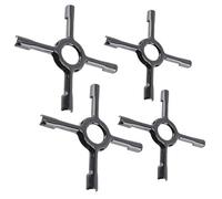 SPARES2GO Universal Gas Stove Hob Reducer Ceramic Pan Support Moka Trivet Stand (2 x Small 130mm, 2 x Medium 150mm)