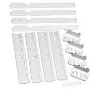 Spares2Go Universal Integrated Fridge Door Slide Mounting Bracket Slider Kit (Pack Of 4)